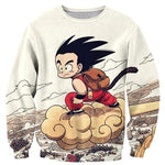 PLstar Cosmos 2019 New Fashion Sweatshirt Anime Dragon Ball Z Kid Goku and Master Roshi 3d Print Men Women Crewneck Pullover