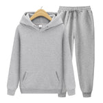 Men's Sets Hoodies+Pants Autumn Winter Hooded Sweatshirt Sweatpants Fashion Slim Fit Men Set Hoodie Pant Hip Hop Pullover Hoody