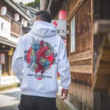 Fashion Men Cool Men Hip Hop Hoodies Japanese Casual Sweatshirts Streetwear Men Women Loose Pullover Harajuku Devil Hoodie Male