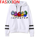 New Video Game Among Us Hoodies Men Impostor Graphic Anime Streetwear Cartoon Sweatshirt Sudadera Hombre Among Us Hip Hop Hoodie