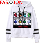 New Video Game Among Us Hoodies Men Impostor Graphic Anime Streetwear Cartoon Sweatshirt Sudadera Hombre Among Us Hip Hop Hoodie