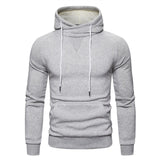 2019 New Autumn Winter Cotton Hoodied Mens Sweatshirts Solid Hoody Fleece Thick Hoodies Men Sportswear Zipper Sweatshirts Men