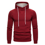 2019 New Autumn Winter Cotton Hoodied Mens Sweatshirts Solid Hoody Fleece Thick Hoodies Men Sportswear Zipper Sweatshirts Men