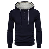 2019 New Autumn Winter Cotton Hoodied Mens Sweatshirts Solid Hoody Fleece Thick Hoodies Men Sportswear Zipper Sweatshirts Men